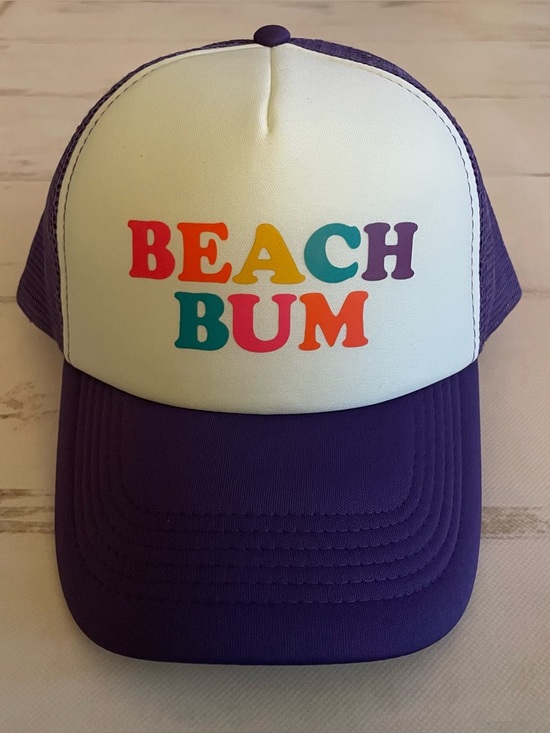 Pacific Brim Accessories - Pacific Brim Beach Bum Trucker Hat Purple